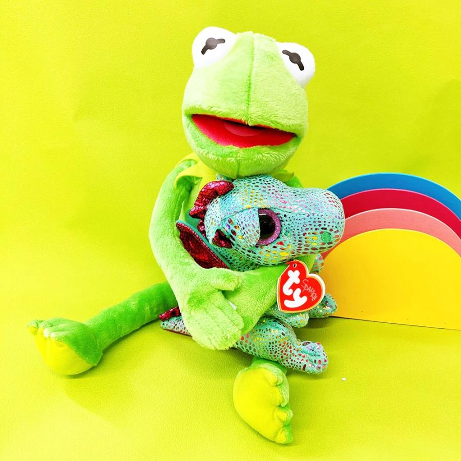 TY ぬいぐるみ カーミット KERMIT Lサイズ ディズニー セサミ TY ぬいぐるみ カーミット KERMIT Lサイズ ディズニー セサミ