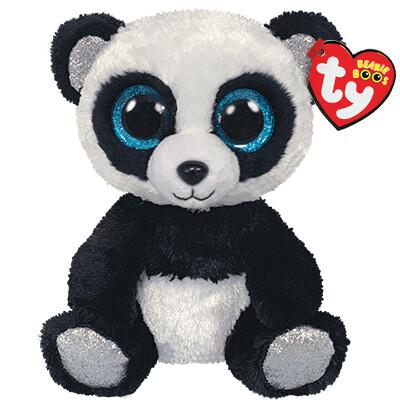 【希少レア】McHugs バンブー ぬいぐるみ タグ付き ビーニーブーズ ty 〔 バンブー 〕Mサイズ ぬいぐるみ パンダ シロクロ