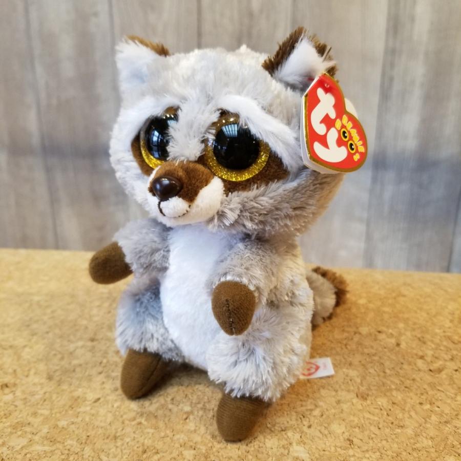 ビーニーブーズ ty 〔 オーキー 〕M アライグマ ふわふわ 動物
