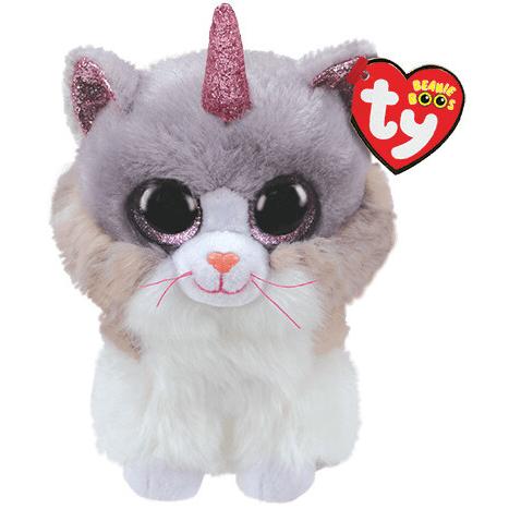 ビーニーブーズ Ty アシャー ネコ L サイズ 猫 グレー ピンク 角 動物 ぬいぐるみ Beanie Boo S Ty Garakuta合衆国 Yahoo 店 通販 Yahoo ショッピング
