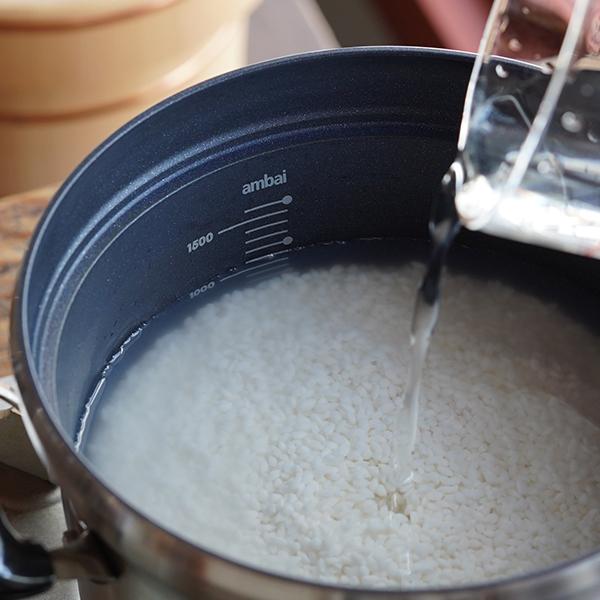 ambai 文化鍋 ガス火用 万能鍋 両手鍋 炊飯鍋 アルミ テフロン 直火 日本製の画像