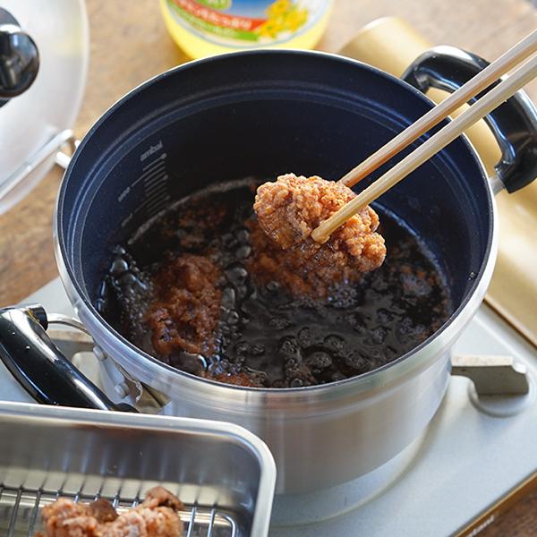 ambai 文化鍋 ガス火用 万能鍋 両手鍋 炊飯鍋 アルミ テフロン 直火 日本製の画像