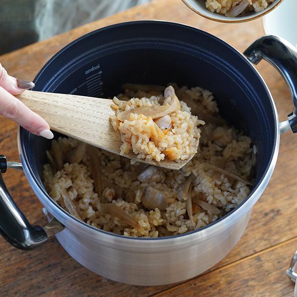 ambai（アンバイ） 文化鍋 IH対応 万能鍋 両手鍋 炊飯鍋 アルミ