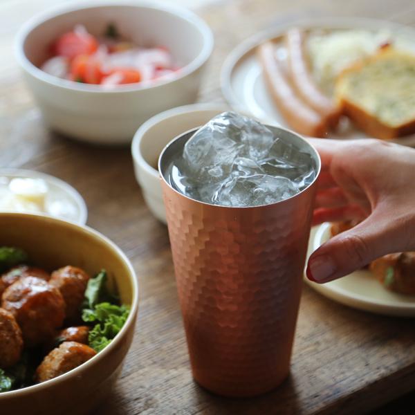 食楽工房 アサヒ 銅 タンブラー 450ml 2個ペア 純銅 ビアカップ ビール
