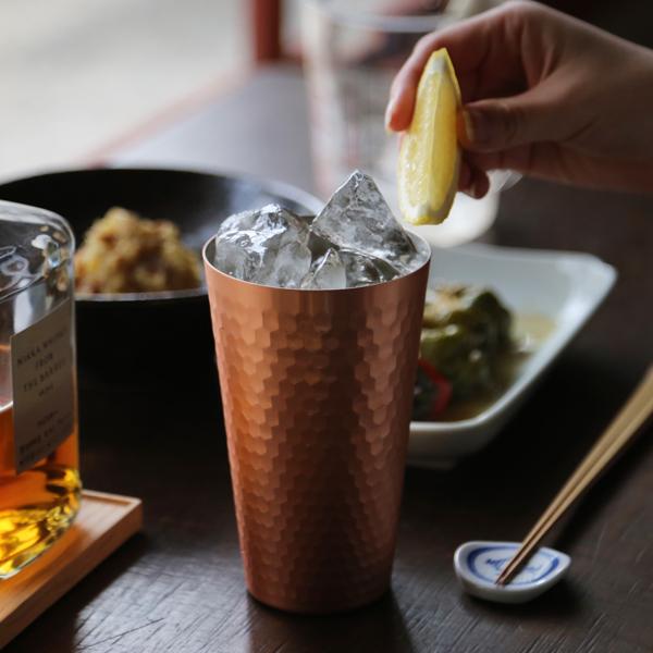 食楽工房 アサヒ 銅 タンブラー 450ml 2個ペア 純銅 ビアカップ ビール