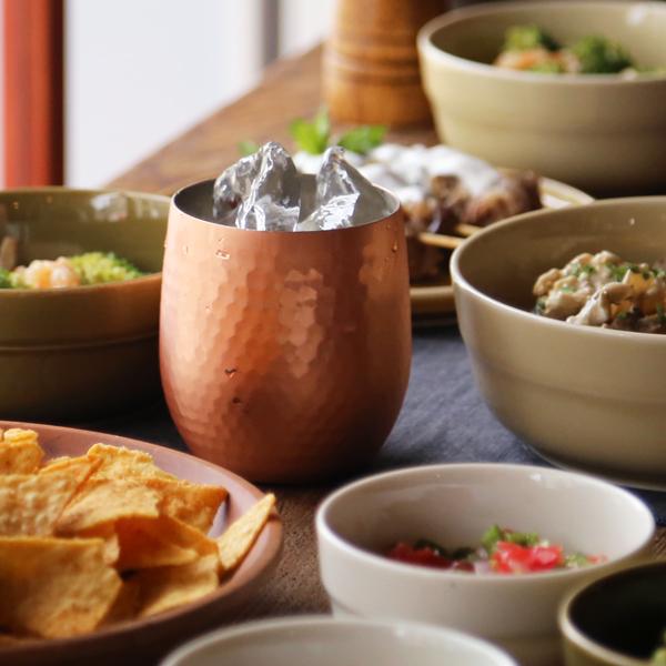 食楽工房 アサヒ 銅 ロックカップ 340ml 2個ペア 純銅 ロックグラス