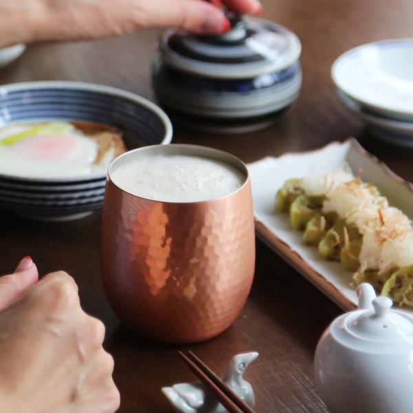 食楽工房 アサヒ 銅 ロックカップ 340ml 2個ペア 純銅 ロックグラス