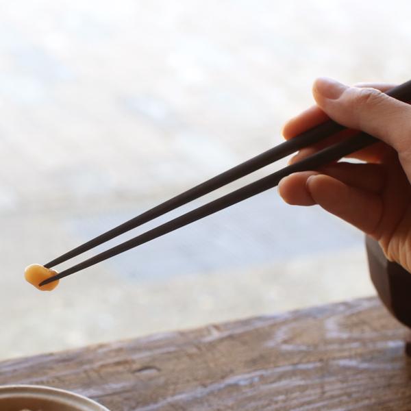 東屋 木箸 黒檀 箸 無塗装 四十沢木材工芸 日本製 お箸 : がらんどう