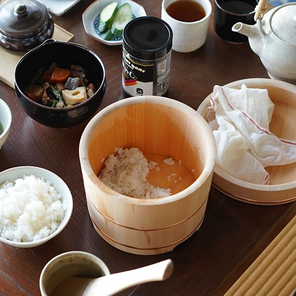 東屋 お櫃 三合 日本製 おひつ 木曽さわら 国産 山一 : がらんどう 手