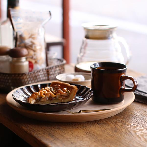 東屋 山茶盆 杉（スギ） トレイ トレー 挽物 お盆 日本製 : がらんどう