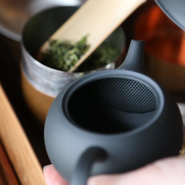 東屋 急須 丸急須 横手（右利き用） 朱泥 常滑焼 茶 猿山修