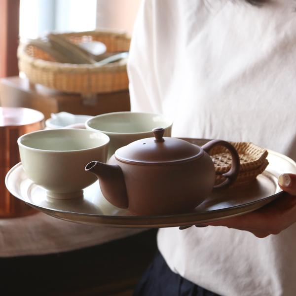 東屋 急須 平急須 後手 朱泥 常滑焼 茶 猿山修 ティーポット 茶器 陶器