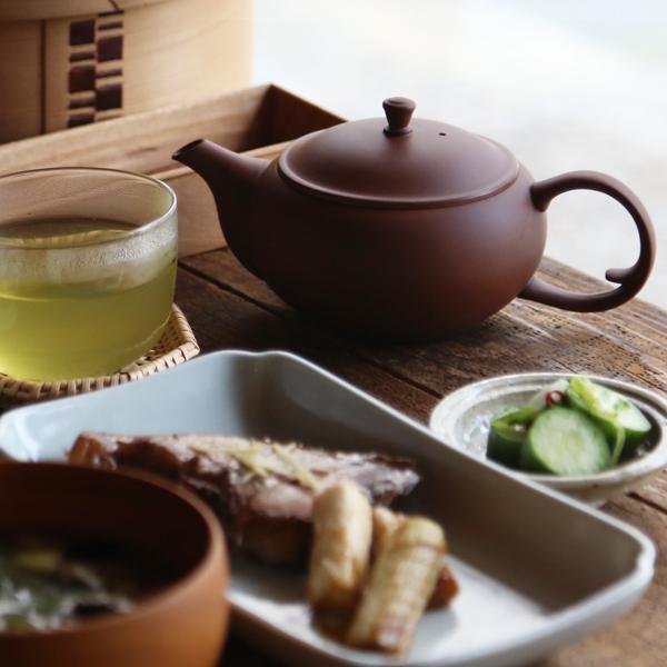 東屋 急須 平急須 後手 朱泥 常滑焼 茶 猿山修 ティーポット 茶器 陶器