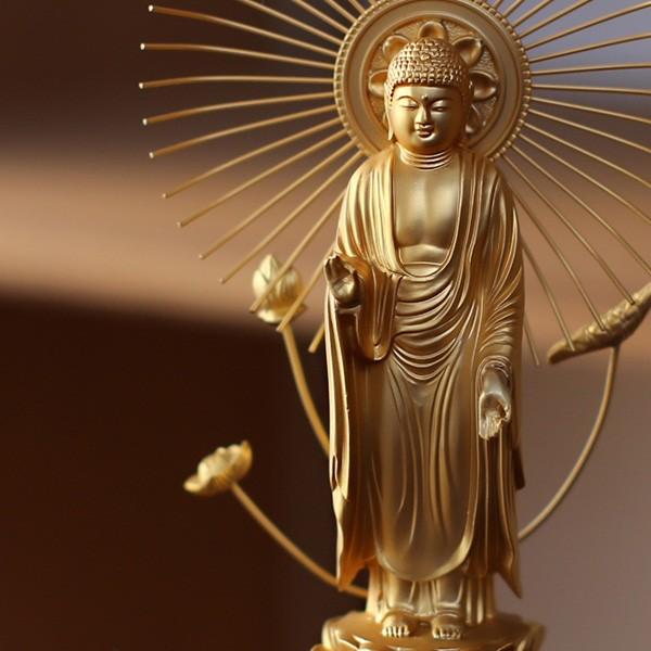 仏像 阿弥陀如来立像 浄土真宗 御東用 23.5cm : がらんどう 手 仏像 阿弥陀如来立像 浄土真宗 御東用 23.5cm : がらんどう 手