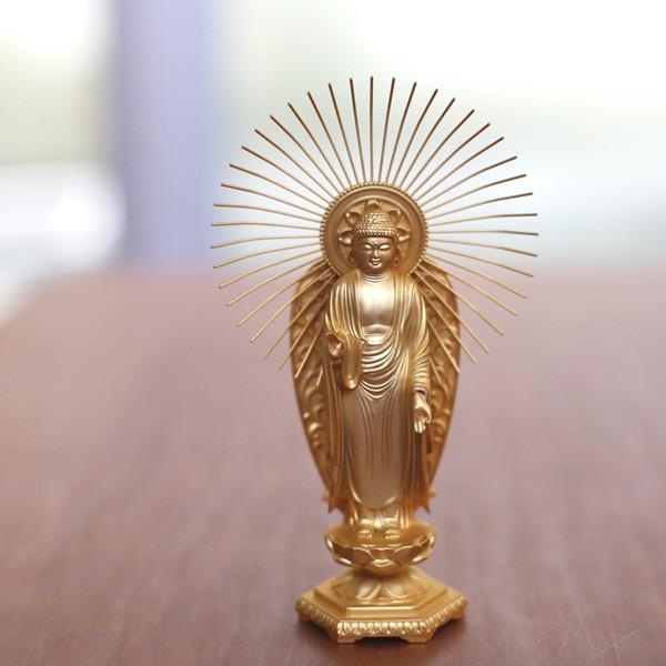 T 仏教美術 木彫金彩手仏像 阿弥陀如来立像 高さ34㎝ 浄土宗 浄土真宗 T 仏教美術 木彫金彩手仏像 阿弥陀如来立像 高さ34㎝ 浄土宗 浄土真宗