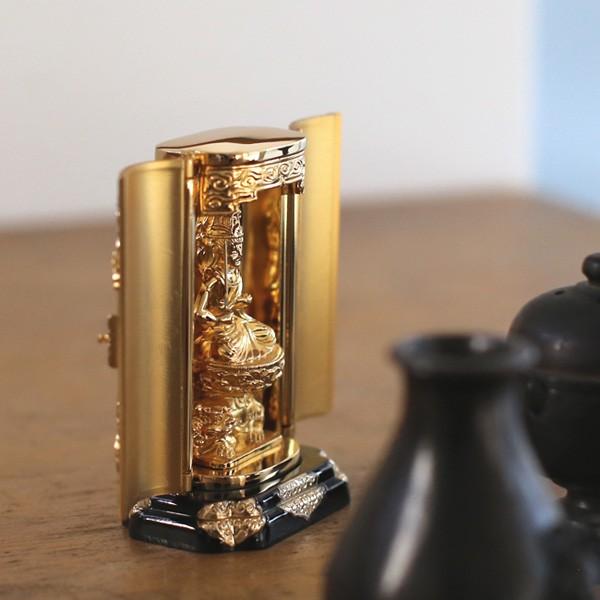 仏像 文殊菩薩 厨子 9.7cm_1
