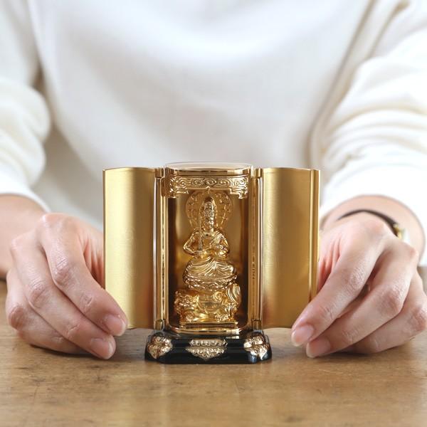 仏像 文殊菩薩 厨子 9.7cm_2