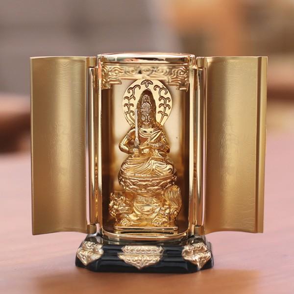 仏像 文殊菩薩 厨子 9.7cm_3
