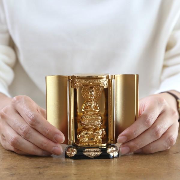 仏像 普賢菩薩 厨子 9.7cm