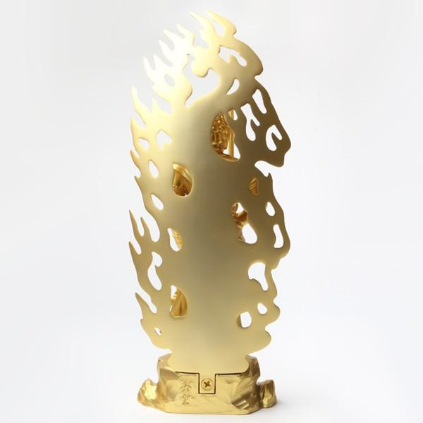 仏像 不動明王 金 21cm : がらんどう 手仕事品と贈り物 - 通販