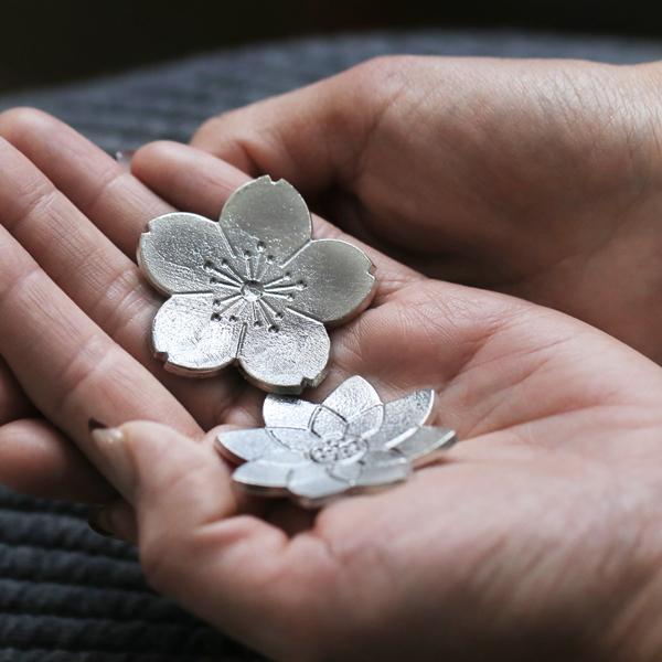 能作 箸置 花ばな 錫 テーブルウェア ギフト 記念品 プレゼント