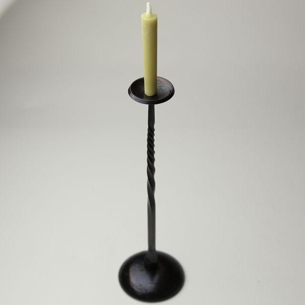 和ろうそく 浄灯燭台 ネジリ 鍛冶工房弘光 ろうそく立て : がらんどう
