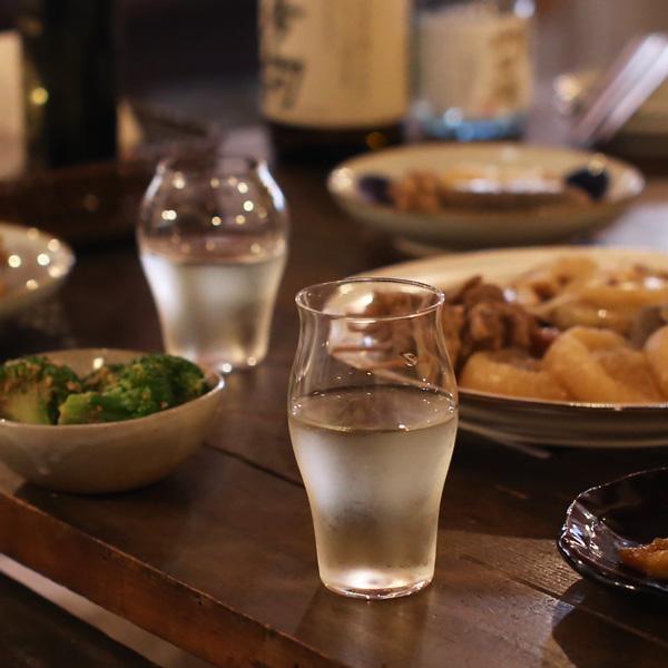 廣田硝子 究極の日本酒グラス 蕾 花 2個セット 酒グラスセット 冷酒