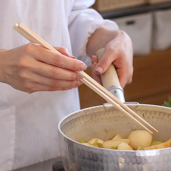 廣箸 よろしぃおあがり 6膳入り 杉角 吉野杉/桧 箸 取り箸 菜箸 来客用