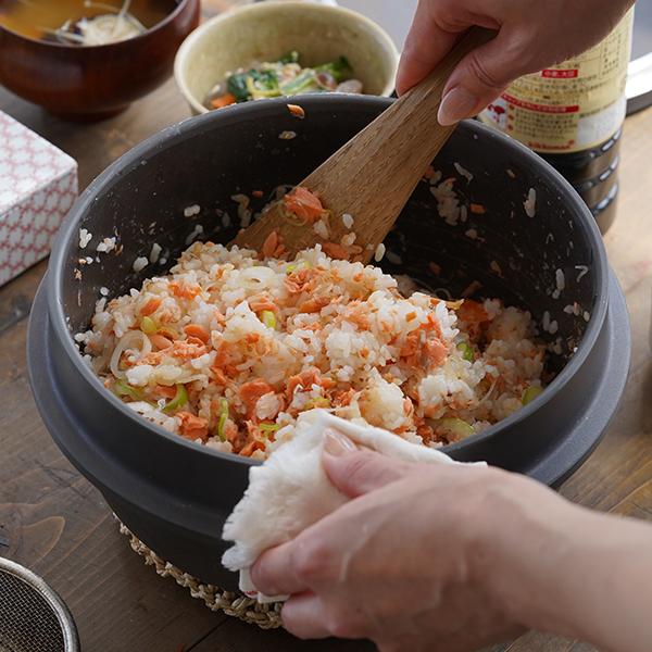 イハラ製作所 アラヒ 4合炊き アルミ製羽釜 ご飯釜 羽釜 早炊き 厚手