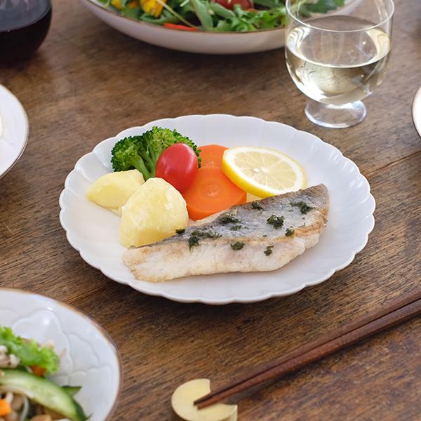 JICON 菊皿 中皿 今村製陶 磁今 平皿 プレート 有田焼 結婚祝い 内祝い