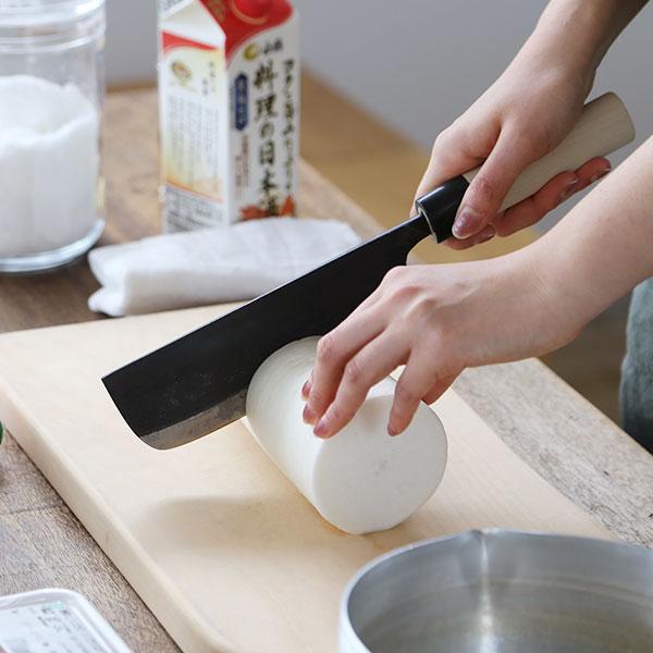 木屋 菜切包丁 東型 170mm 日本橋木屋 包丁 安木鋼 青紙 和包丁 両刃