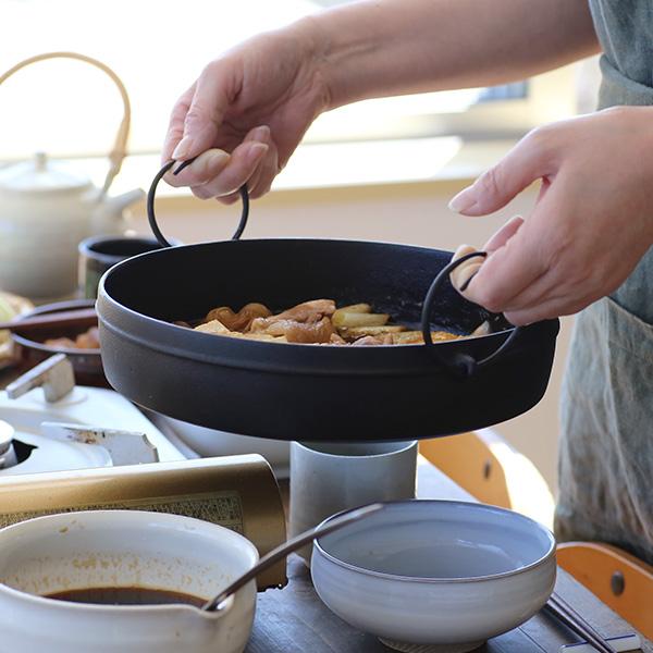 木屋 日本橋木屋 すき焼き鍋 七寸/八寸/八寸半 南部鉄器 鉄鍋 ガス火