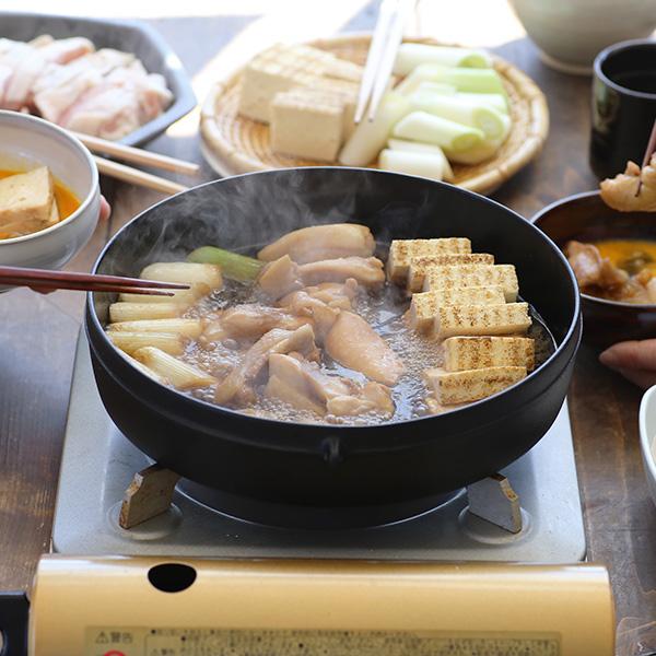 木屋 日本橋木屋 すき焼き鍋 七寸/八寸/八寸半 南部鉄器 鉄鍋 ガス火