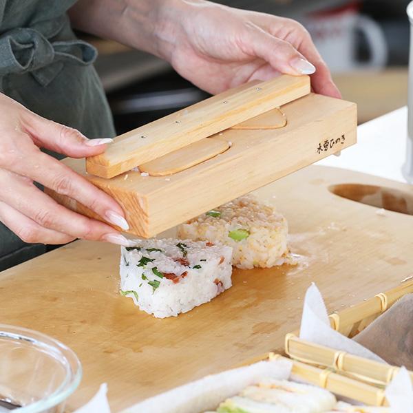 木屋 日本橋木屋 おにぎり器 2つ穴 木型 おにぎりメーカー おにぎり 型