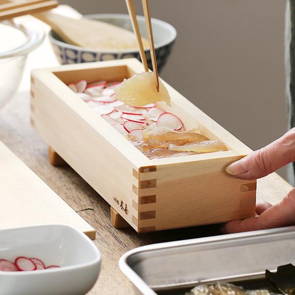 木屋 日本橋木屋 押し寿司器 大 箱寿司 押し寿司型 木枠 木型 型枠