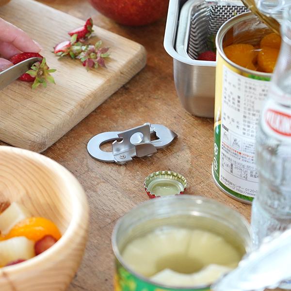 家事問屋 缶切り 栓抜き 穴あけ プルトップオープナー コンパクト