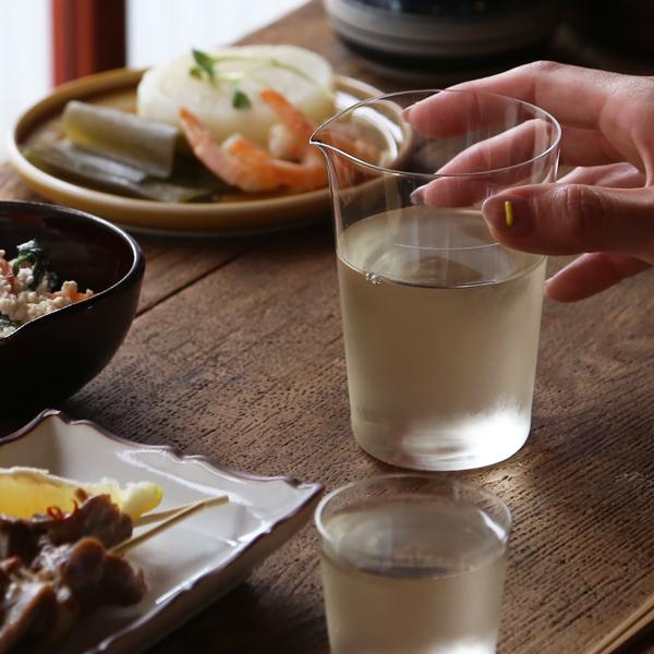 木村硝子店 カルタ カタクチ1合メモリ入り 265ml 片口 徳利 木村硝子