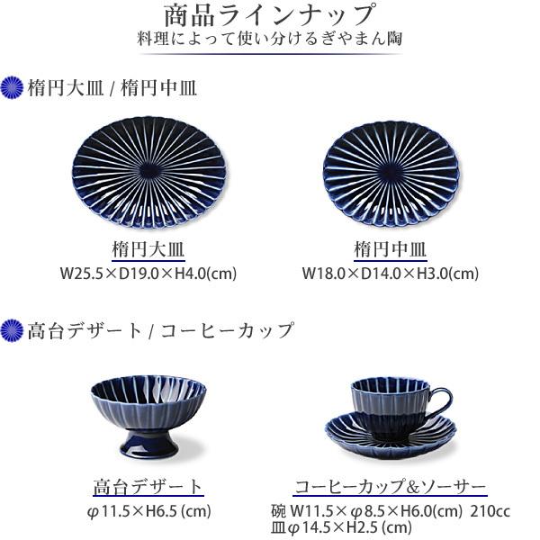 ぎやまん陶 コーヒーカップ&ソーサー 茄子紺ブルー カネコ小兵 美濃焼
