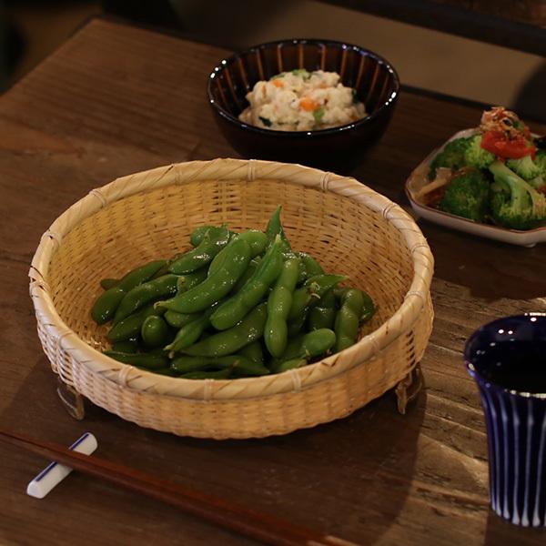 公長齋小菅 そばざる足付きS 竹ざる 竹かご 竹籠 蕎麦ざる 竹製 京都 公長斎小菅｜garandou｜09