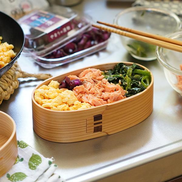 曲げわっぱ 弁当箱 小判型 キッズ 栗久 わっぱ弁当 国産 日本製 曲げわっぱ 弁当箱 小判型 キッズ 栗久 わっぱ弁当 国産 日本製