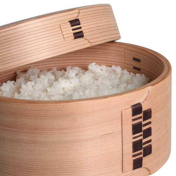 送料無料 曲げわっぱ おひつ 3合浅型 栗久 わっぱ弁当 お櫃 国産 日本