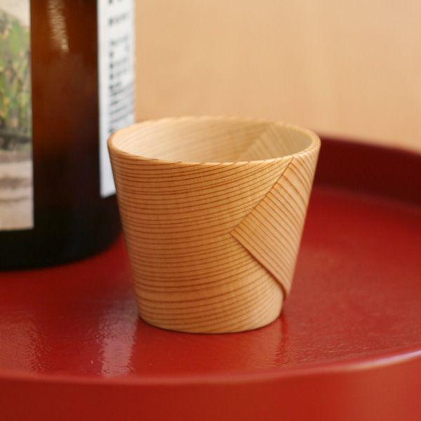 曲げわっぱ ぐい呑み 栗久 猪口 酒器 父の日 還暦祝い 誕生日 ギフト