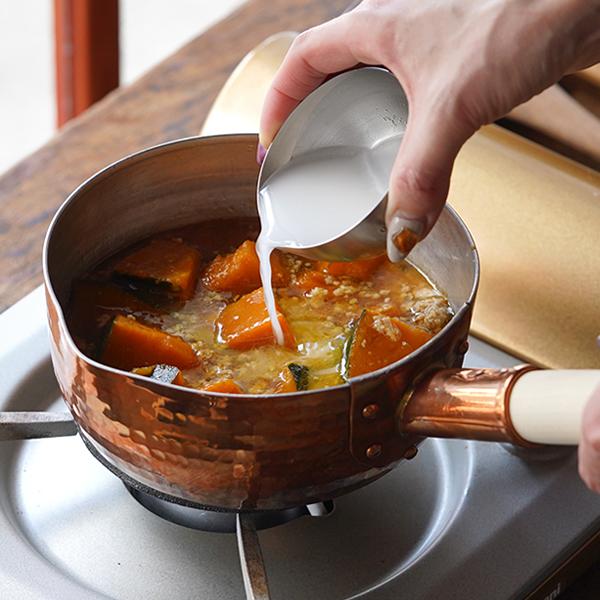 新品未使用 銅楽 まごころ伝心 雪平鍋 15cm 銅製 片手鍋 日本製 調理器具 中村銅器製作所 銅行平鍋 15cm 銅製 雪平鍋 片手鍋 日本製