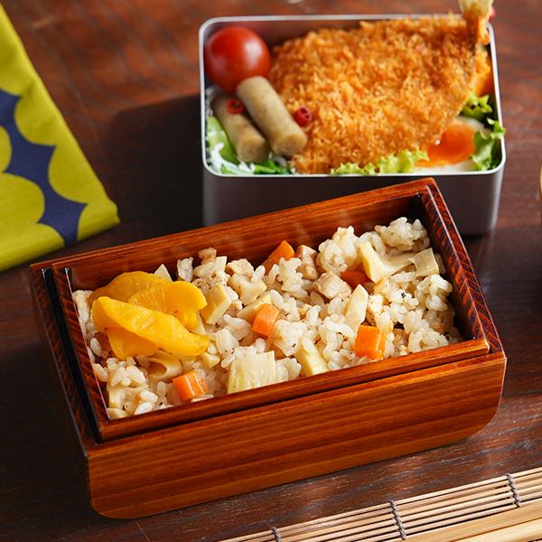 NOKO カブセル弁当箱 生漆塗（小） 大河内家具工房 漆塗り 木曽漆器