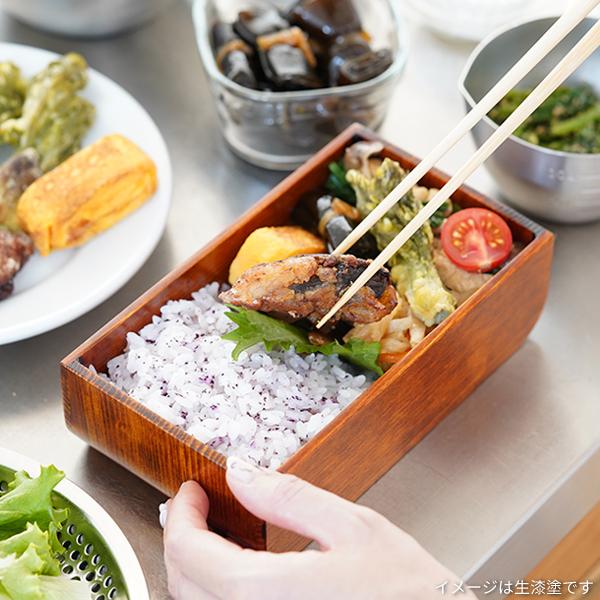 NOKO カブセル弁当箱 黒漆塗（大） 大河内家具工房 漆塗り 木曽漆器