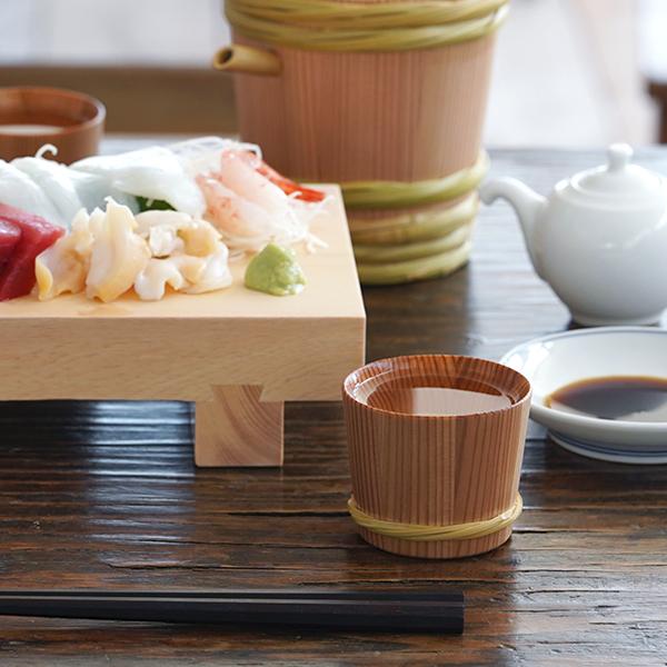 日樽 銚子樽ぐい呑みセット 2合 お猪口 徳利 国産 日本製 秋田杉桶樽 工芸品 木製 竹タガ 天然杉 樽酒 抗菌作用 冷酒 グラス_3