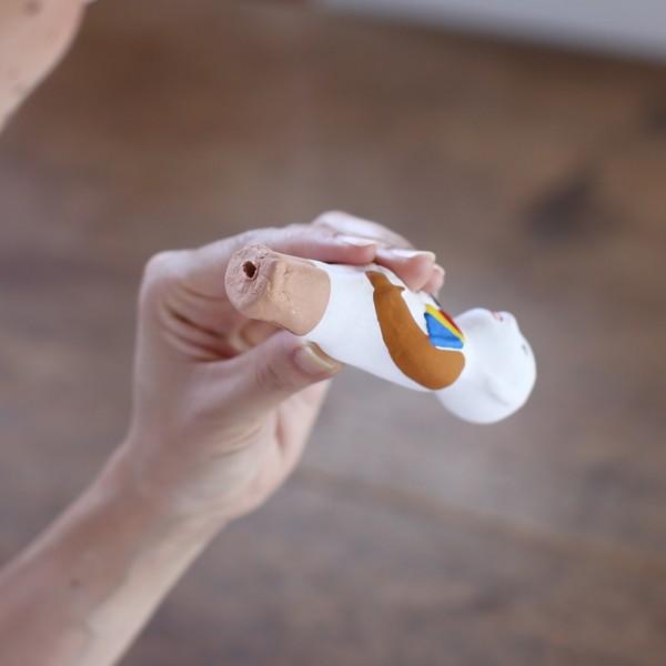 置物赤毛の子守 土笛 尾崎人形 陶器 五八PRODUCTS : がらんどう 手仕事