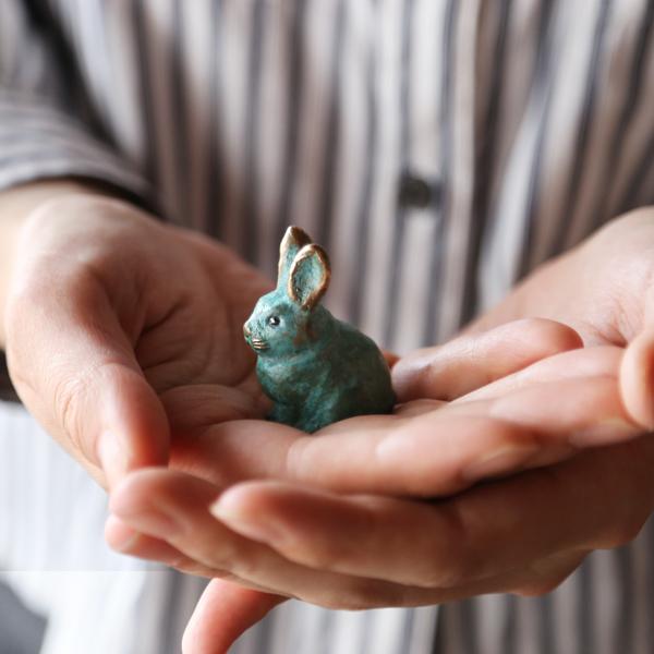 讃岐鋳造品 福うさぎ 青銅製 五八PRODUCTS 縁起物 原銅像製作所