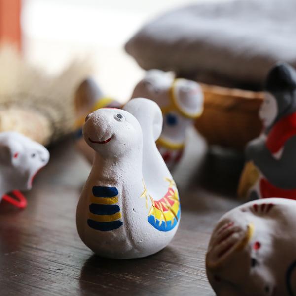 尾崎人形 干支 ヘビ 陶器 置物 巳 五八PRODUCTS : がらんどう 手仕事品