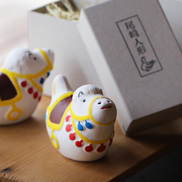 尾崎人形 干支 ウマ 陶器 置物 午 五八PRODUCTS : がらんどう 手仕事品